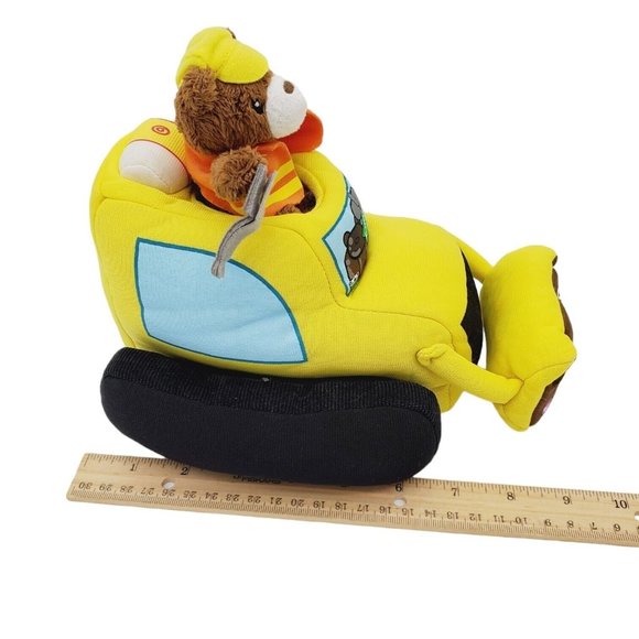 Baby GUND Lights Sound Bulldozer Teddy Bear Plush Construction‎ 9 Inches Yellow - Picture 6 of 6